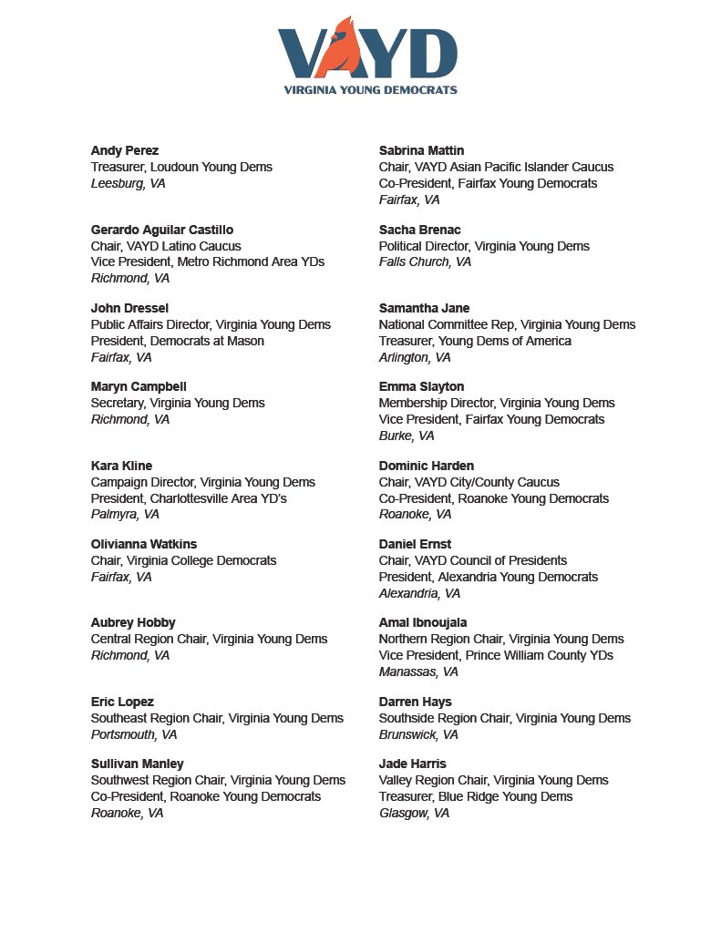 Virginia Young Dems tweet media