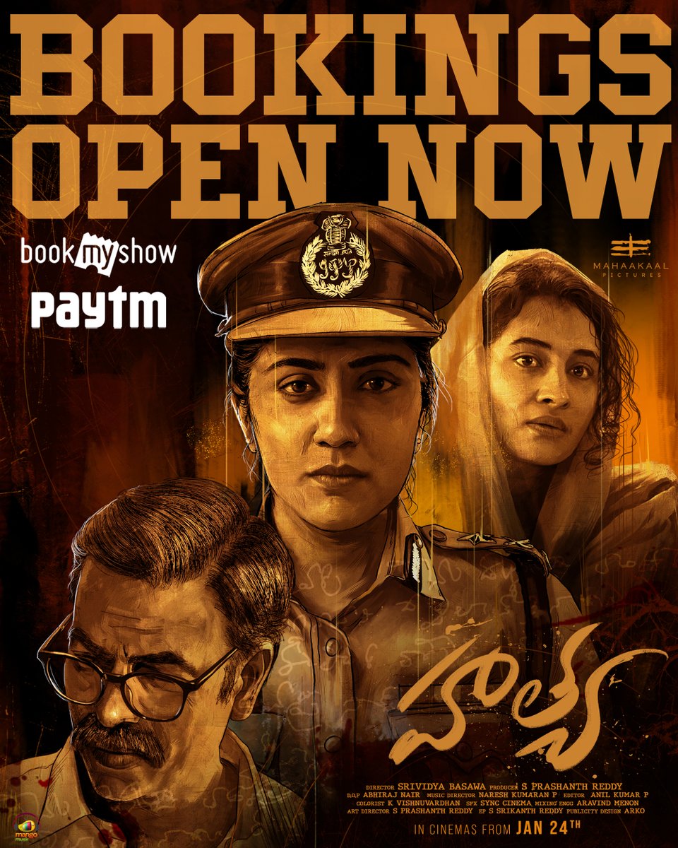 FilmHATHYA's tweet photo. "🎥 The wait is over! HATHYA bookings are now OPEN! 🍿✨ Secure your seats today on BookMyShow or Paytm. Don’t miss out—grab your tickets now and get ready for an unforgettable cinematic experience! 🎬🎟"
Book my show : https://t.co/8Kvsj15tzX
Paytm : https://t.co/QOZLNYc7H1 https://t.co/vYd2dw2mZO