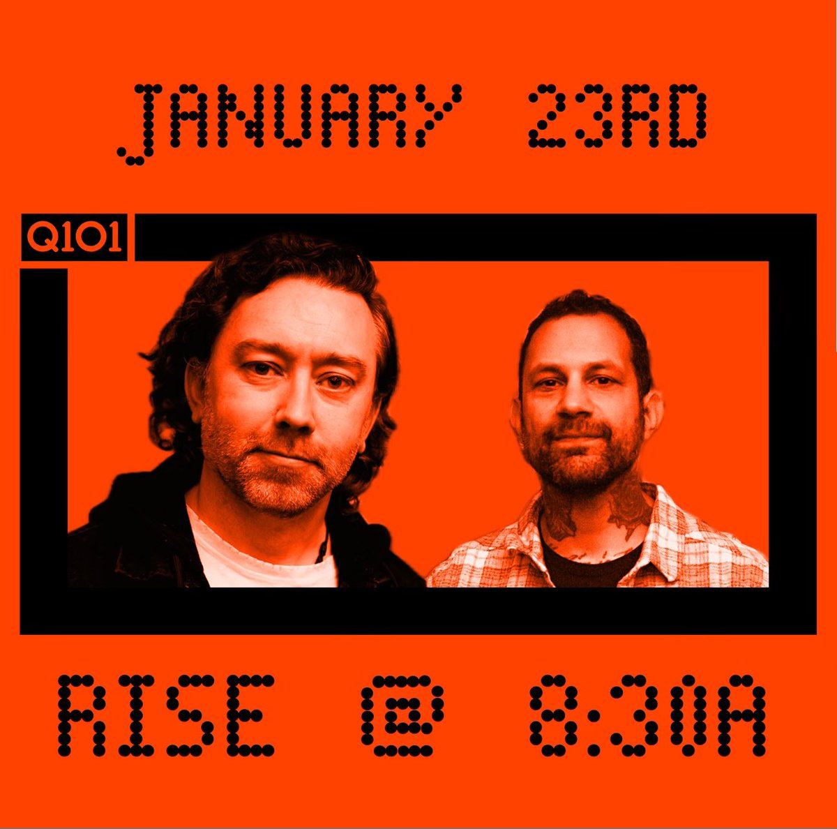 Rise Against joins Brian &amp; Kenzie live in-studio tomorrow morning at 8:30! Listen live as Chicago’s own kickoff their monstrous 2025 👀 you won’t want to miss this! 

Brian &amp; Kenzie, weekdays 6-10am