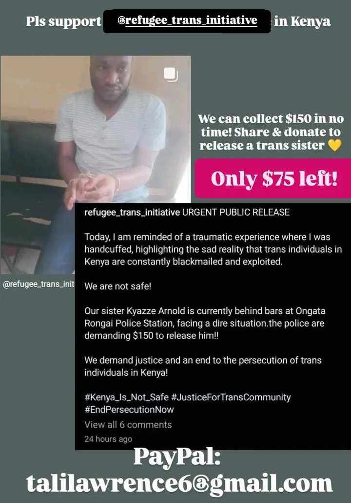 directorfitz's tweet photo. And this organization in Kenya still needs $70 to post bail (https://t.co/Uw1O1bdRvL) https://t.co/8mHaw69lNT