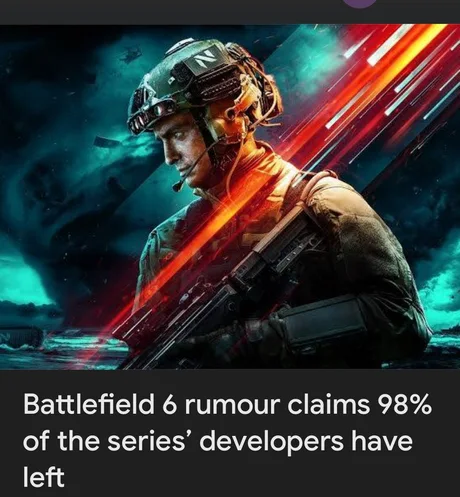 itsbasedgamejam's tweet photo. Battlefield 6: 98% of the devs have left.
At this point, is there even hope for the franchise, or should they just let it rest?"
#Battlefield #GamingNews #BasedGaming https://t.co/8W5fqnULGd