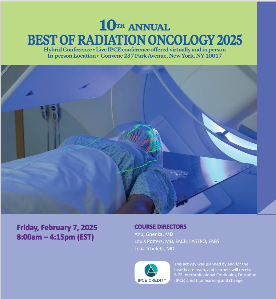Leila Tchelebi (@leilatchelebi) on Twitter photo In 2 weeks, <a href="/NorthwellHealth/">Northwell Health</a> BORO2025 will kick off with a session on integrative oncology led by our own <a href="/HeatherZinkinMD/">@HeatherZinkinMD</a> followed by updates in #Braincancer by the great <a href="/SahgalArjun/">arjun sahgal</a> from <a href="/Sunnybrook/">Sunnybrook Health Sciences Centre</a>! Register today: cmetracker.net/NORTHWELL/Publ…
<a href="/AnujGoenkaMD/">Anuj Goenka MD</a> <a href="/PottersMD/">Louis Potters, MD</a> <a href="/ISRSy/">ISRSy</a> In 2 weeks, <a href="/NorthwellHealth/">Northwell Health</a> BORO2025 will kick off with a session on integrative oncology led by our own <a href="/HeatherZinkinMD/">@HeatherZinkinMD</a> followed by updates in #Braincancer by the great <a href="/SahgalArjun/">arjun sahgal</a> from <a href="/Sunnybrook/">Sunnybrook Health Sciences Centre</a>! Register today: cmetracker.net/NORTHWELL/Publ…
<a href="/AnujGoenkaMD/">Anuj Goenka MD</a> <a href="/PottersMD/">Louis Potters, MD</a> <a href="/ISRSy/">ISRSy</a>