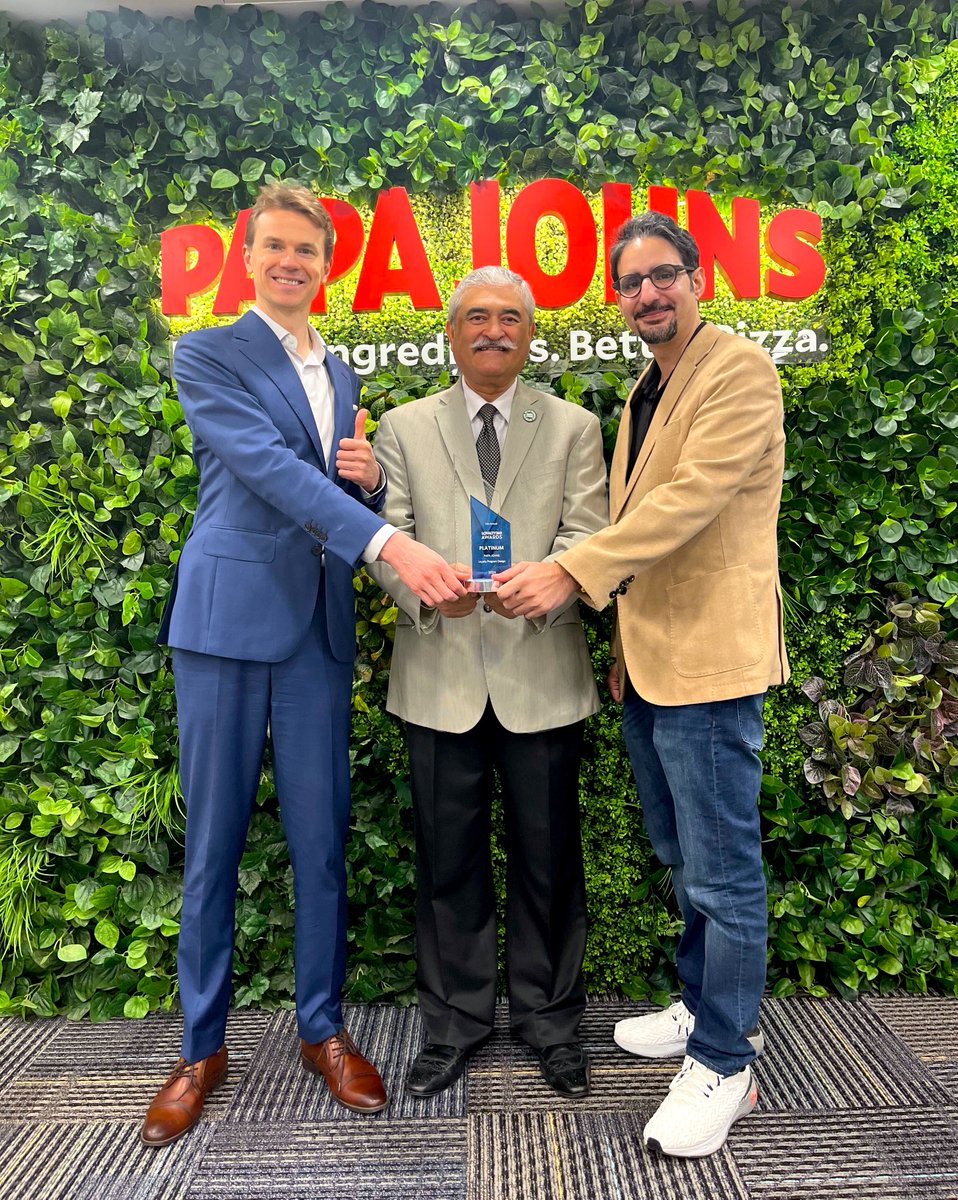 LoyaltyPlant's tweet photo. 🎉 Last year, PJP Investments Group (UAE, KSA, Jordan) won the world’s top loyalty award!
@VasDiachenko met with the heroes behind this success—@TapanVaidya &amp; Karim Chaanine—to personally present the engraved award. ✨
Discover the case 👉 https://t.co/1XVNlO5DK9 https://t.co/nswZVPNgNR