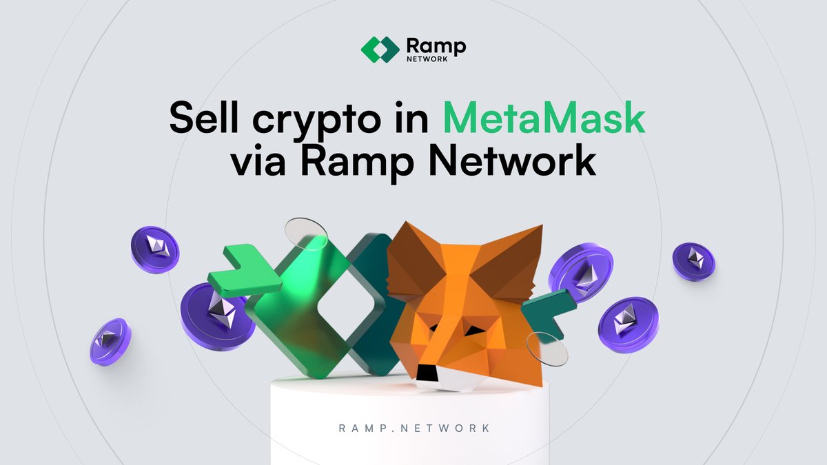 💸 Sell your crypto directly in <a href="/MetaMask/">MetaMask.eth 🦊</a>  with Ramp Network – zero fees until the end of the month!

We now support:

⚡ ETH on Ethereum and the most popular L2s, like Optimism, Polygon, BNB Chain, and more
💸 Instant cashouts in 130+ countries and to 35+ local currencies
🌍 A