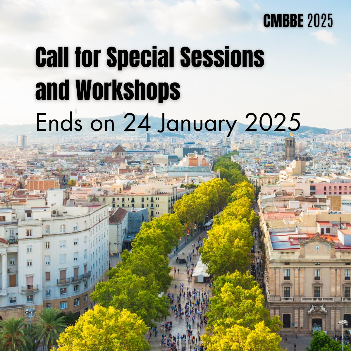 cmbbesymposium's tweet image. βΌοΈ The deadline for special session and workshop proposals for #CMBBE2025 is THIS FRIDAY, January 24th!
π‘ Submit your proposal and bring your expertise to a global audience of researchers, engineers, and clinicians.
π₯ Details & submission: bit.ly/CMBBE2025_call