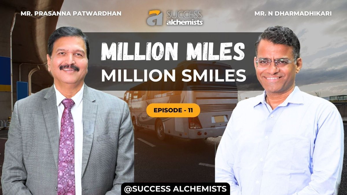 SuccessAlc82336's tweet photo. In this episode, we're joined by Mr Prasanna Patwardhan, Chairman, Prasanna Purple Mobility. He talks about his 4 decades of experience nurturing, diversifying and growing the business as he navigated through many challenges. 
https://t.co/zF7fjiSywV https://t.co/6NZ0LaOvib