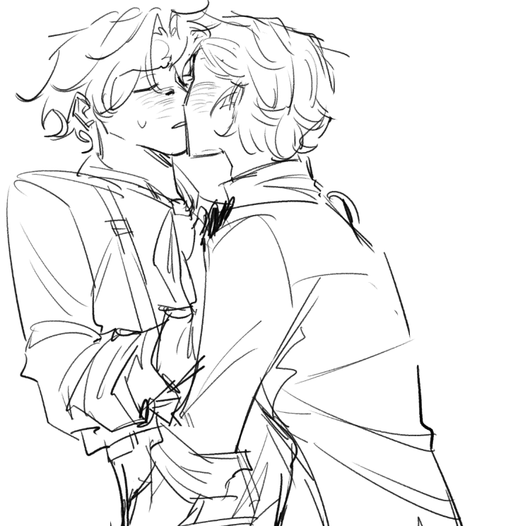 #orphnort and #sherprey silly doodles, super model bird of prey x sherlock has my heart