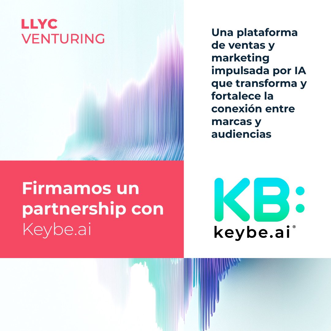 Firmamos una acuerdo con @KeybeLat, startup colombiana que fortalece la manera en que las marcas se relacionan con sus audiencias a través de #IA, con el fin de optimizar la eficiencia de los equipos comerciales e incrementar las ventas. Más aquí 👉 slink.com/llyc:alianza-k…