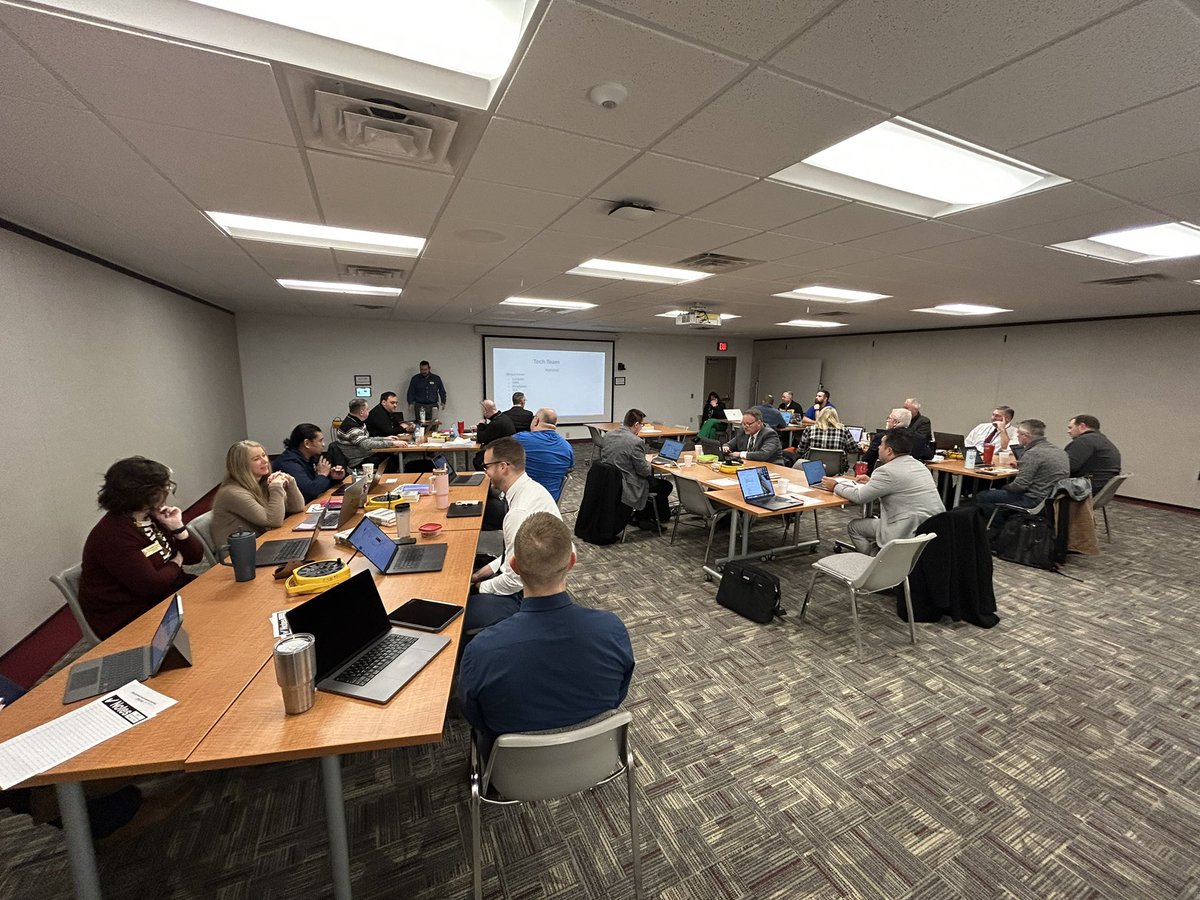 Visiting <a href="/esu1/">ESU #1</a> in Wakefield this morning.  <a href="/esu1/">ESU #1</a> area superintendents and staff have a great agenda for the morning- cybersecurity, other tech items, <a href="/NCSAToday/">NCSA Today</a> updates, @NDE_EdCert updates, <a href="/esu1/">ESU #1</a> program updates, and many other topics!