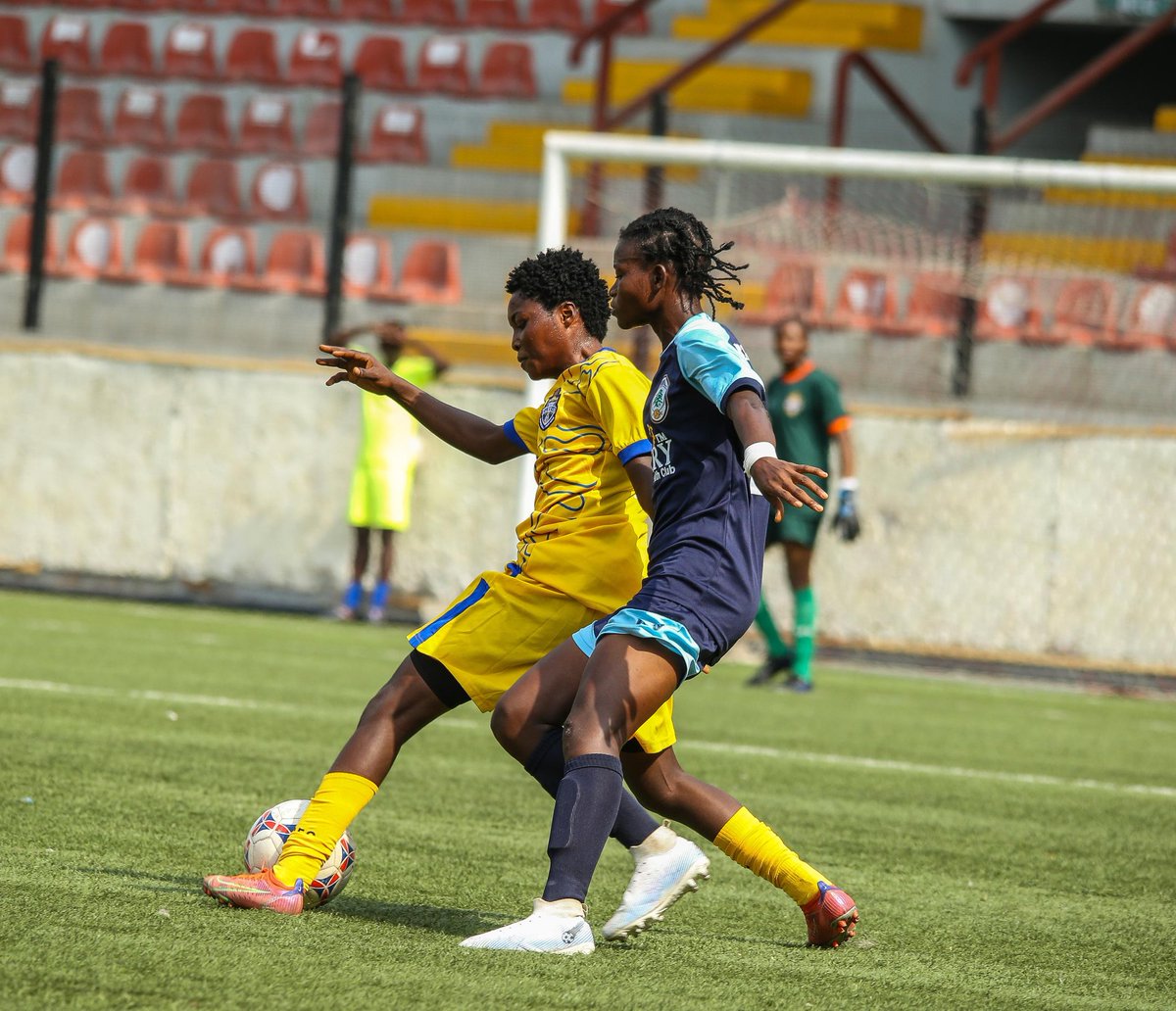 TheNWFL's tweet photo. 🏁 HALF TIME! in Lagos 📍

Dannaz Ladies 2-0 @ConfluenceQueen 

⚽Zainab Raji 9'
⚽Omotoke Ogunfuwa 32'

#NWFLPremiership25 #NWFL25 #DANCON #WomenFootballRising https://t.co/RfF8jlDqcT