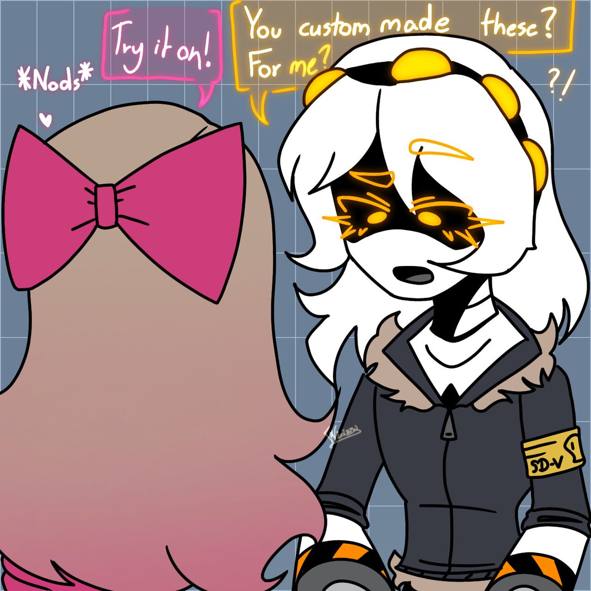 Sparklin_L1ghts's tweet image. "You took time to make these special boots.. specifically for me..?"
AND HISTORIANS WILL CALL THEM..
(pls get the reference😮💨)
#Murderdrones #Fanart #SerialdesignationV #MurderdronesLizzy #Comic #Vizzy