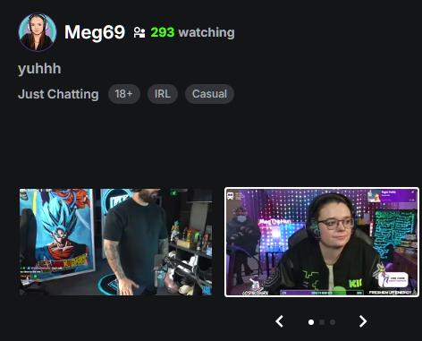 MegIXVI's tweet photo. Lots of trolls last night but still fun on the FP of @kick 😀

Also, funny name change until I can be #MegOnKick https://t.co/GDWRdxNycO