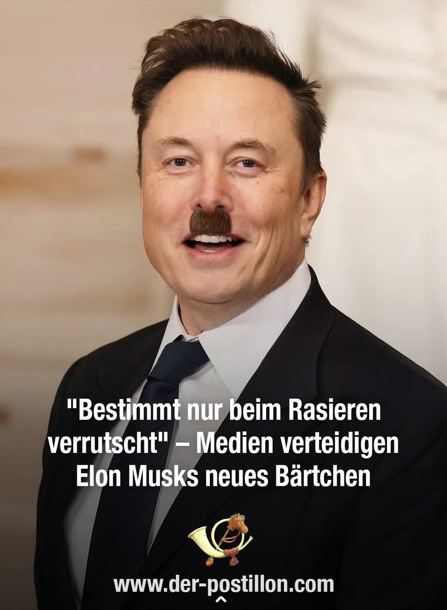 "Probably just slipped while shaving" - Media defend Elon Musk's new beard #ElonMusk #musk #postillon #wakeup #WakeUpAmerica