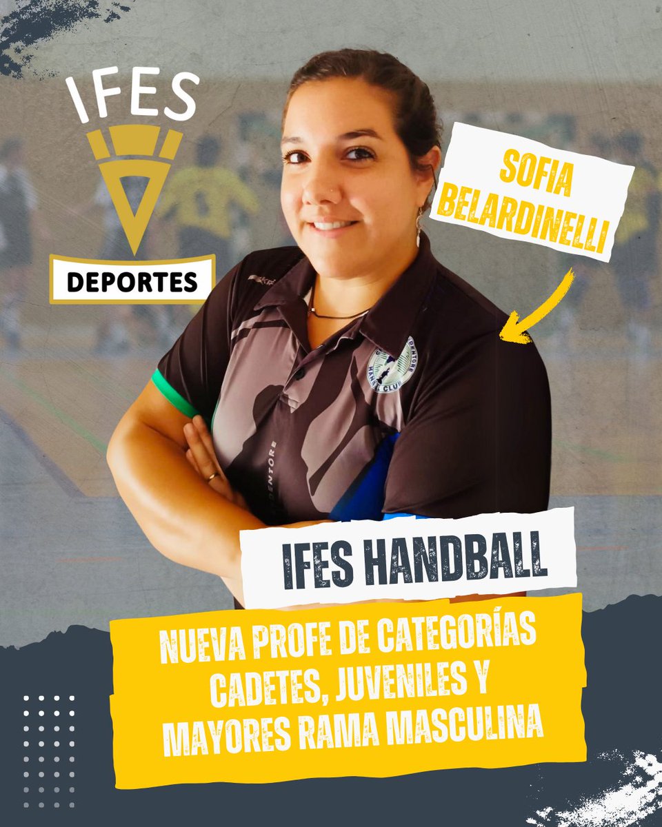 IfesDeportes's tweet photo. 🌟🏐 ¡Le damos la bienvenida a Sofía Belardinelli, nueva entrenadora de IFES Handball! 🏐🌟

Sofía se suma como profesora de las categorías cadetes, juveniles y mayores en la rama masculina, con el compromiso y la pasión que caracteriza al deporte. 💪 https://t.co/2EpavLKgHo