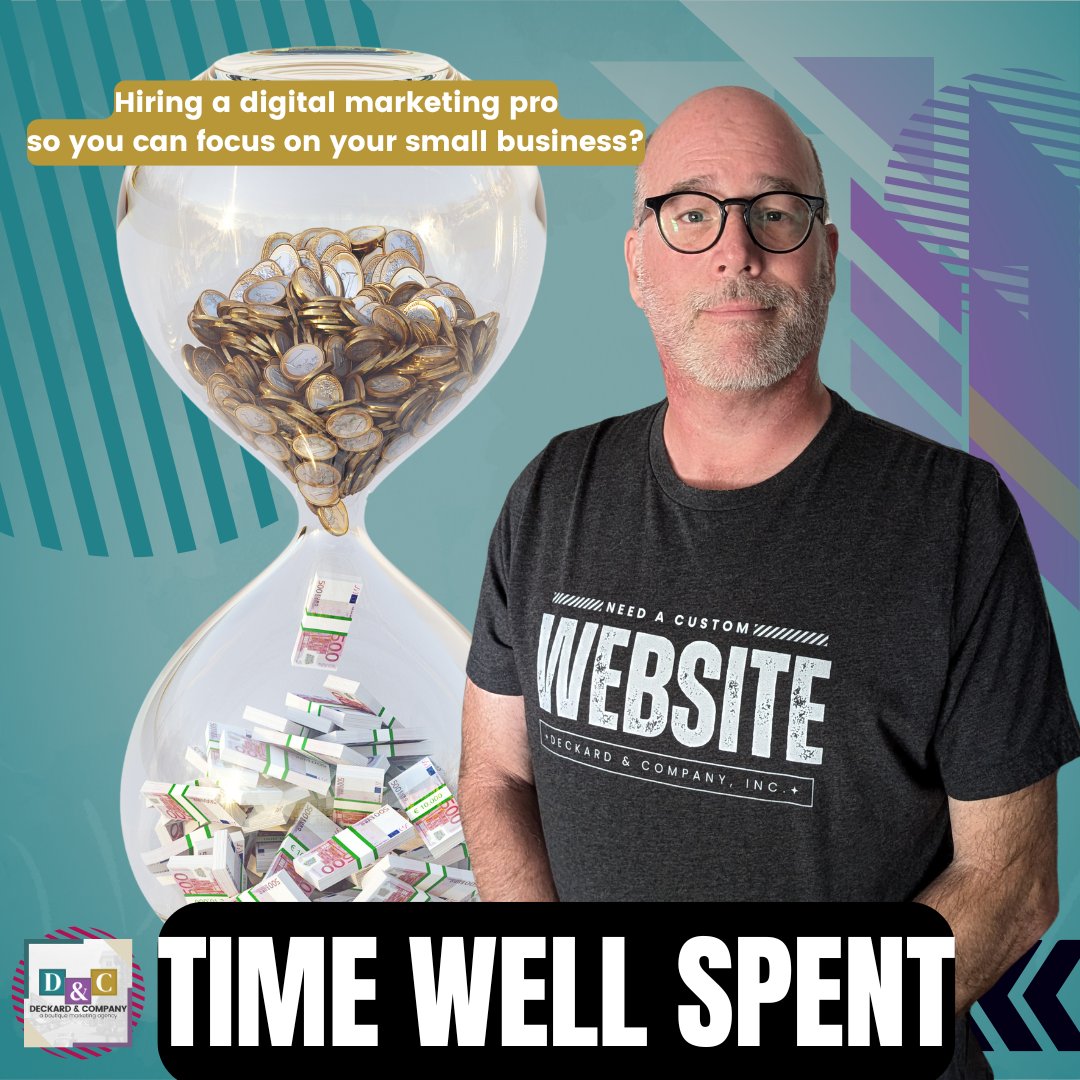 DeckardCompany's tweet image. #wednesdaywisdom If you do your own digital marketing—writing blogs and social media, editing graphics and videos, navigating website updates—then you&apos;re taking away from your ability to run your business well

#bradentonwebdesign #elkparkwebdesign #bannerelkwebdesign #webdesign