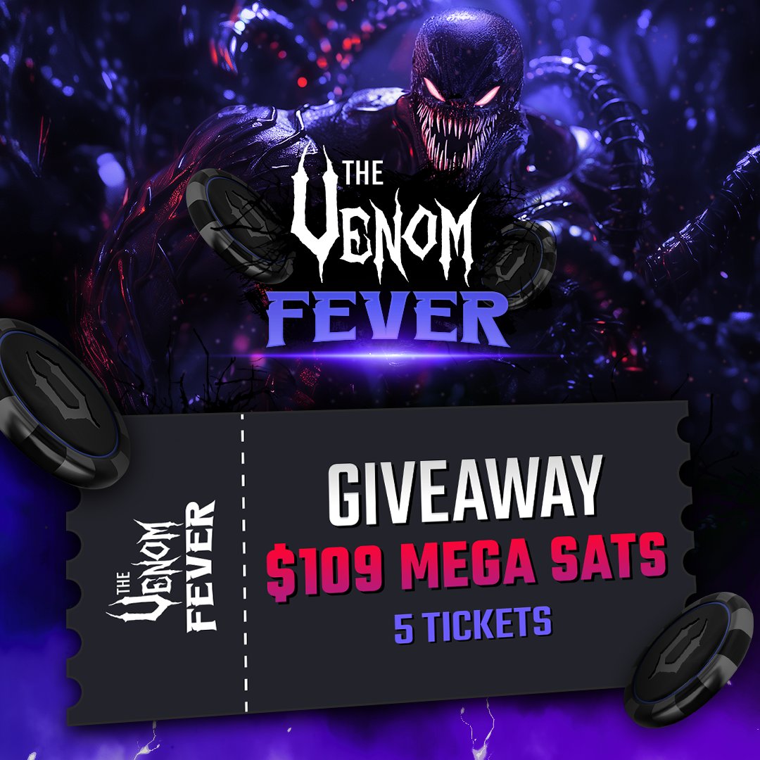 💥 #TheVenom Giveaway alert 💥

We've 5 tickets to go 👉 $109 #TheVenom Fever Mega Sat 10 Seats GTD.

👉 Follow us and reply with your ACR ID + #TheVenom!

📌 5 Winners will be chosen and announced on January 28th.