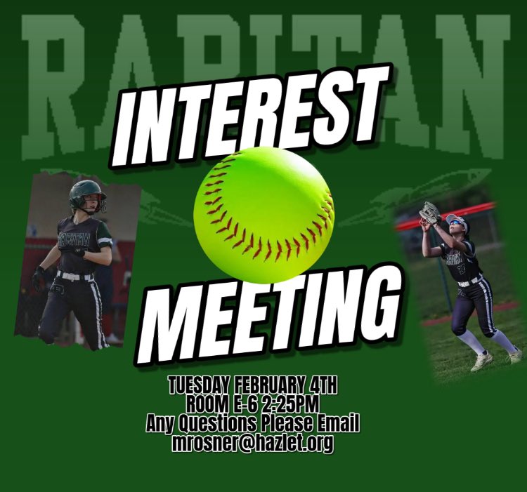Raritan Softball (@rrocketsoftball) on Twitter photo Information is below regarding our Interest Meeting for the Spring 2025 Season! Come out if you’re interested!
That time of the year is almost here AGAIN! ⏰👏🏼
#RocketsSoftball 🚀🥎👊🏻
<a href="/RaritanAD/">T.J. O’Donnell</a> <a href="/RaritanHigh/">Raritan High School</a> <a href="/MsCoulahan/">Ms. Coulahan</a> <a href="/DrRidleyHazlet/">Scott Ridley</a> <a href="/HazletProud/">Hazlet Township Public Schools</a> <a href="/ShoreConfSB/">Shore Conference Softball</a> Information is below regarding our Interest Meeting for the Spring 2025 Season! Come out if you’re interested!
That time of the year is almost here AGAIN! ⏰👏🏼
#RocketsSoftball 🚀🥎👊🏻
<a href="/RaritanAD/">T.J. O’Donnell</a> <a href="/RaritanHigh/">Raritan High School</a> <a href="/MsCoulahan/">Ms. Coulahan</a> <a href="/DrRidleyHazlet/">Scott Ridley</a> <a href="/HazletProud/">Hazlet Township Public Schools</a> <a href="/ShoreConfSB/">Shore Conference Softball</a>