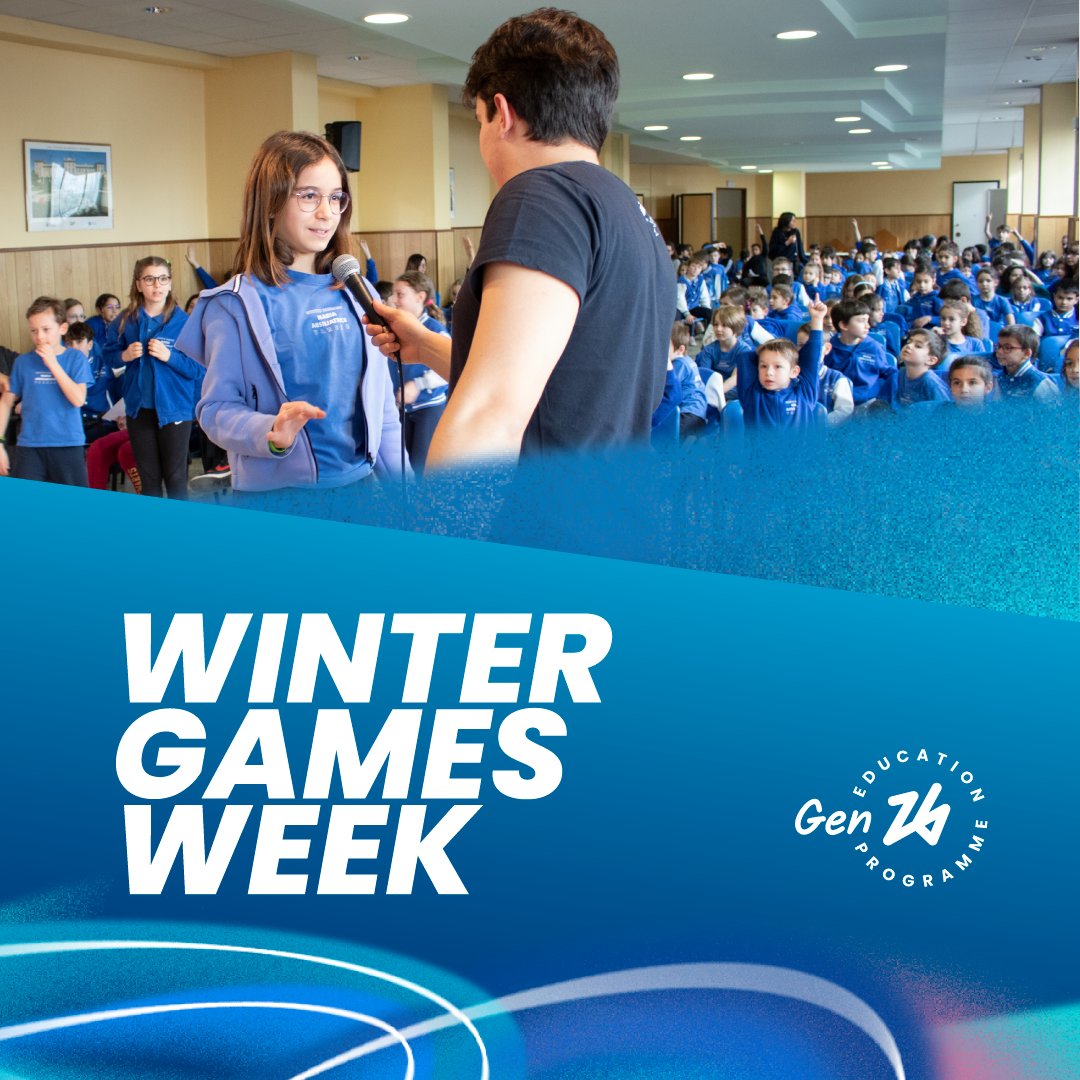 milanocortina26's tweet photo. È tutto pronto per la WINTER GAMES WEEK!
L'iniziativa si rivolge alle scuole primarie e secondarie di primo e secondo grado, sia statali che paritarie, insieme ai gruppi giovanili di tutto il Paese.
Scopri come partecipare 👇
#MilanoCortina2026 #Gen26 #WinterGamesWeek