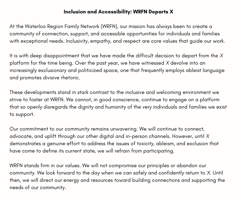 Waterloo Region Family Network tweet media