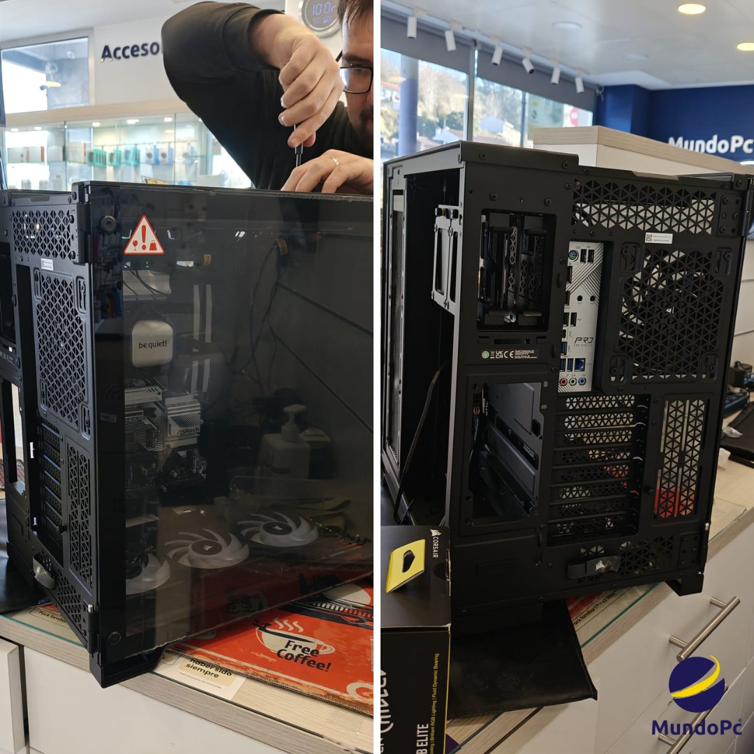 tiendasmundopc's tweet photo. Nuestro compañero Ricardo de MundoPC La Felguera, montando una caja gaming de doble cámara 🎮. Todo preparado para que quede perfecto. 🛠
🕹 Equipos #gaming a medida: https://t.co/2TTP2R3yYw
#TiendasMundoPC https://t.co/oCDnxOLNpN