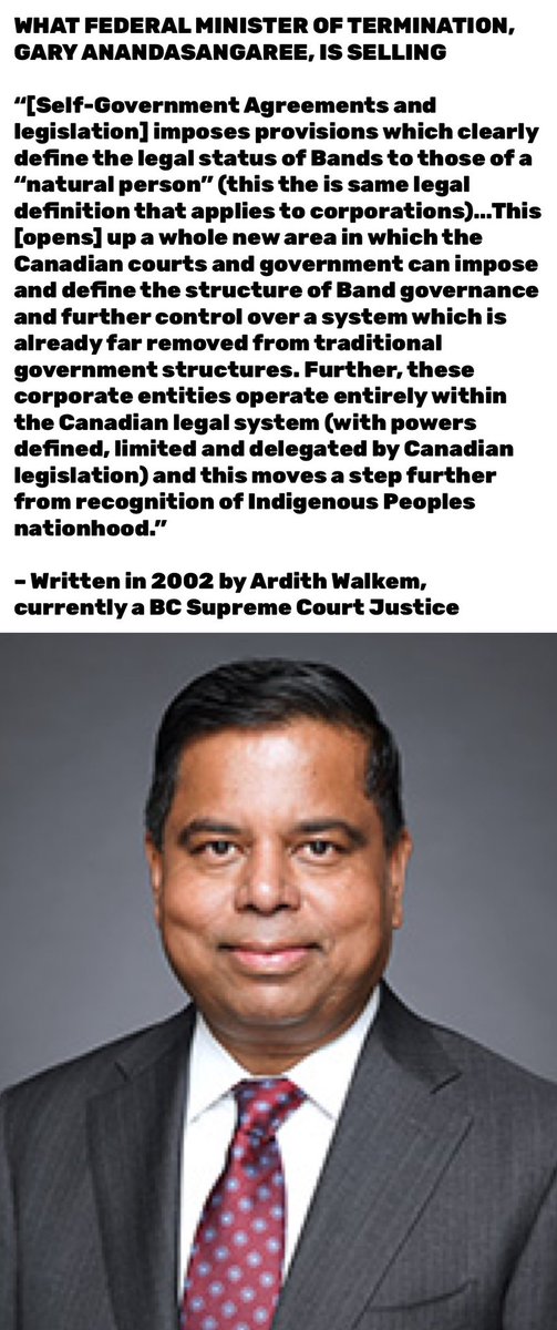 RussDiabo's tweet photo. @scojibways Except in Canada, the only way out of the Indian Act is to become an “Indigenous Government” Municipal Corporation! 

There are already 25 across Canada and this is being peddled at Trudeau’s “Recognition of Indigenous Rights &amp; Self-Determination” (RIRSD) Tables!
#WhitePaper2 https://t.co/epWFYd7zbV