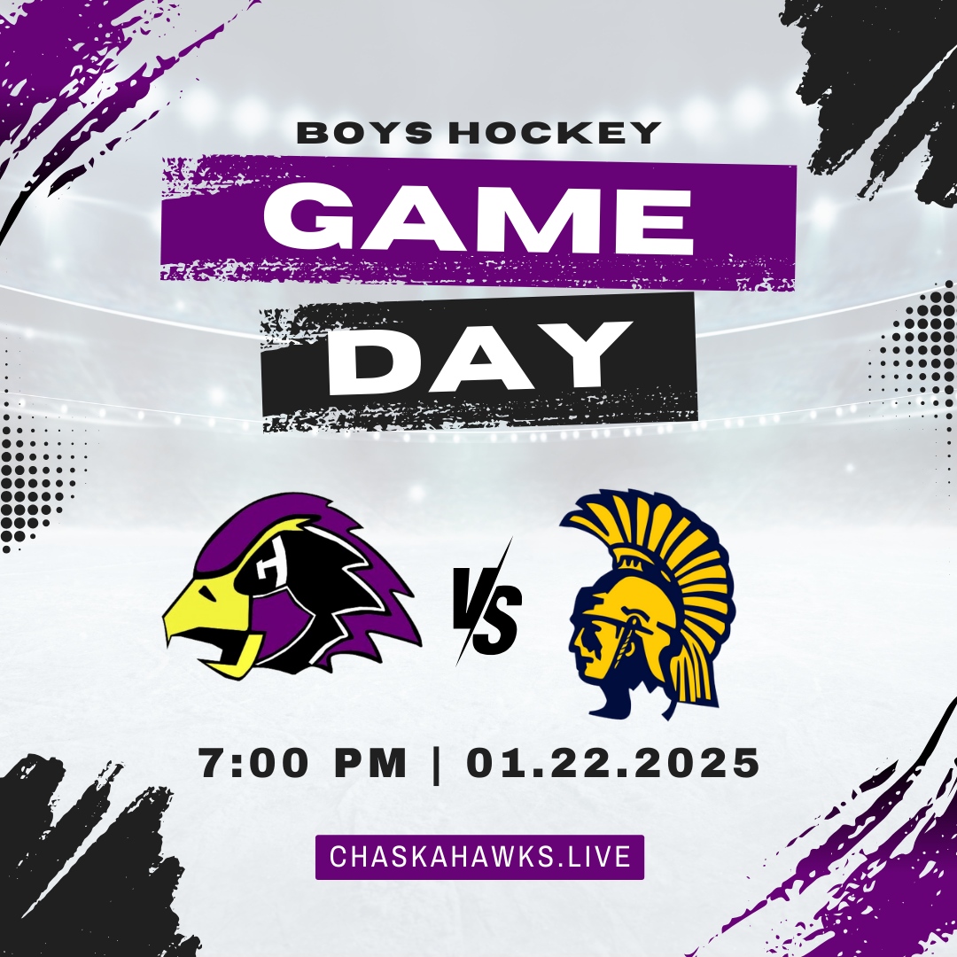 🏒 The <a href="/CHSboyshockey/">Chaska Boys Hockey</a> are set to face the <a href="/ZephyrsBoysPuck/">Mahtomedi Zephyrs Hockey</a> tonight at 7 PM! Don’t miss the excitement!

📲 Watch live: chaskahawks.live

#BoysHockey #ChaskaHawks #MahtomediZephyrs #MNPrepSports