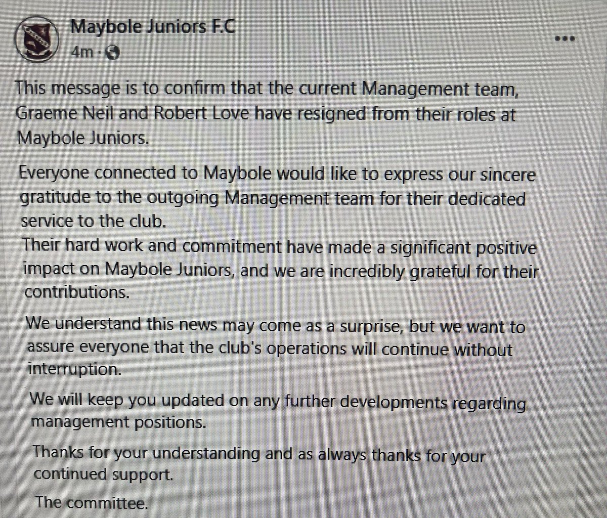 Maybole Juniors Football Club (The Bole) (@maybolejnrsfc) on Twitter photo 