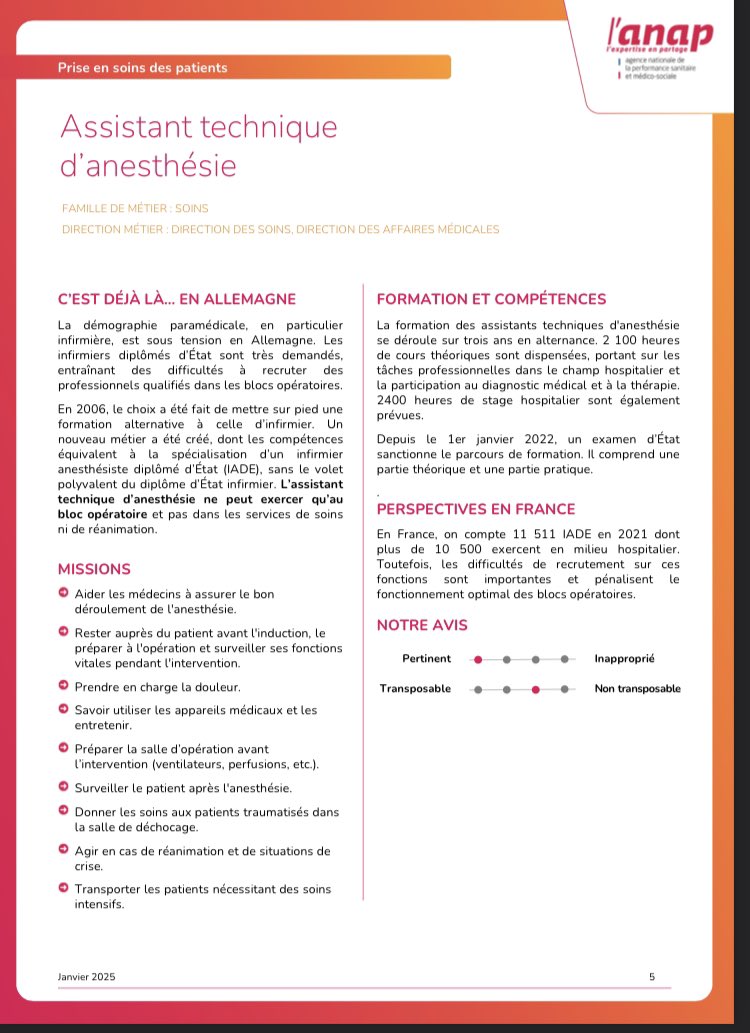 <a href="/yannickneuder/">Dr. Yannick Neuder</a> <a href="/CaVautrin/">Catherine Vautrin</a> Bonjour, lorsqu’une agence de l’état comme l’<a href="/anap_sante/">ANAP</a> prône le remplacement des #IADE et #IBODE par des techniciens moins bien formés et moins compétents, l’on est en droit de se demander si toutes ces fleurs envoyés ne sont pas des chrysanthèmes.
Nous attendons un recadrage