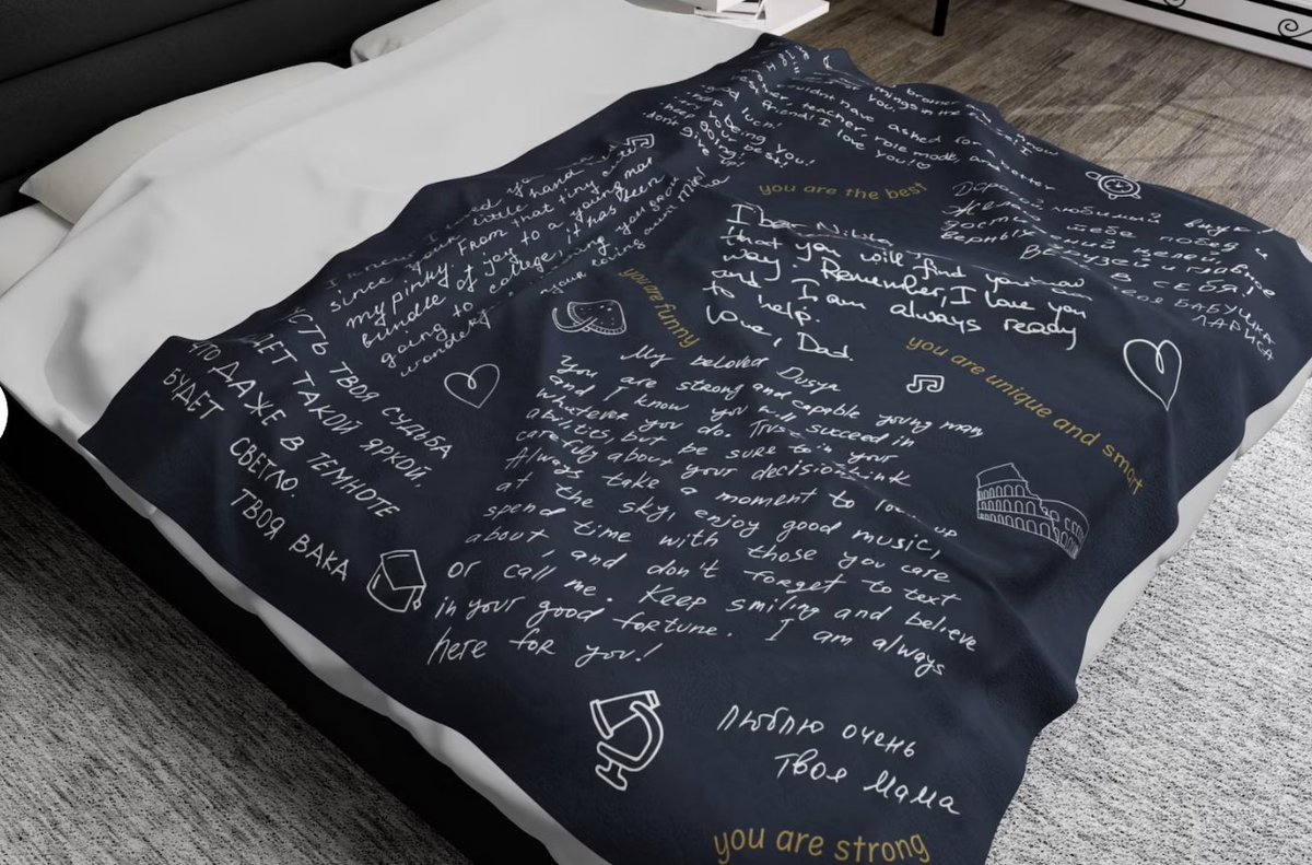GiftsNThingsBox's tweet photo. Custom Text Blanket, #Handwriting Notes dorm decor, #student  #giftforher  from #Family , Russian Text, #Personalized  #message  #Unique #anniversary present https://t.co/qGwjiUJjae https://t.co/Yd85AEictH