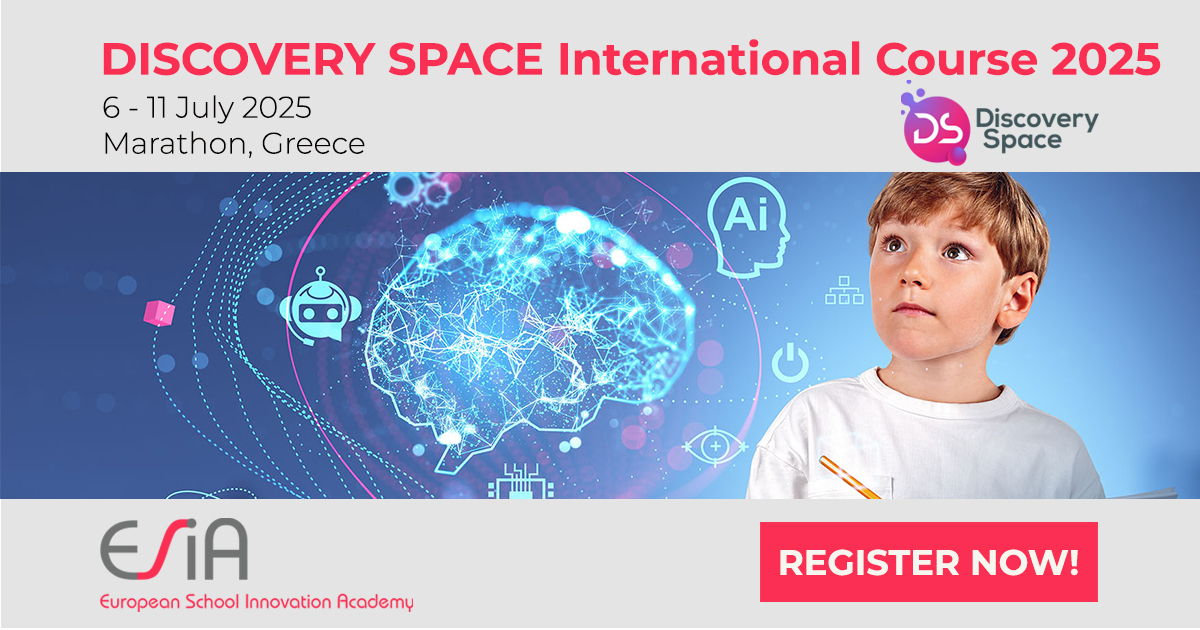 ESIA - European School Innovation Academy (@esia_eu) on Twitter photo 📣 DISCOVERY SPACE International Course 2025 - <a href="/DSpaceEU/">Discovery Space Project</a>
📅 6-11 Jul 2025, Marathon, Greece
👉REGISTER/Apply for Erasmus+ KA1 funding: esia.ea.gr/discovery-spac…
🔔🔔 DEADLINE for KA1 funding: 19 February 2025
#DiscoverySpace #ESIA2025 #AI #DeeperLearning 📣 DISCOVERY SPACE International Course 2025 - <a href="/DSpaceEU/">Discovery Space Project</a>
📅 6-11 Jul 2025, Marathon, Greece
👉REGISTER/Apply for Erasmus+ KA1 funding: esia.ea.gr/discovery-spac…
🔔🔔 DEADLINE for KA1 funding: 19 February 2025
#DiscoverySpace #ESIA2025 #AI #DeeperLearning