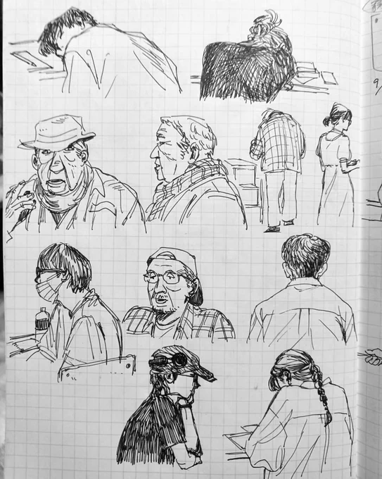 授業中にスケッチ🖊 