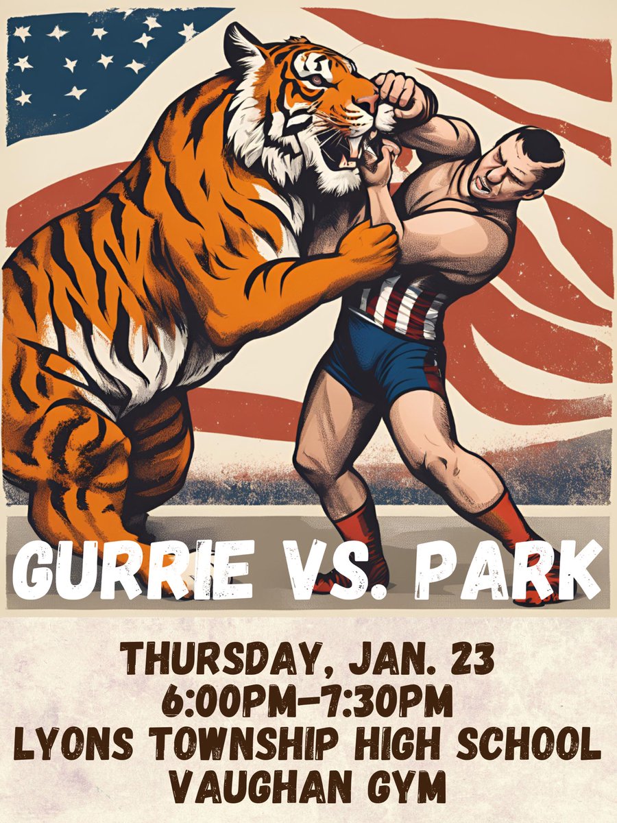 Don’t miss the inaugural Wrestling Dual meet between Park Jr. High School and Gurrie Middle School on Thursday, January 23rd at 6:00pm! What a great event between two fantastic schools!