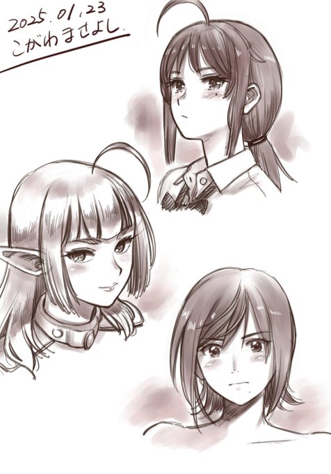 練習。クライアントさんのオリジナルキャラです。 