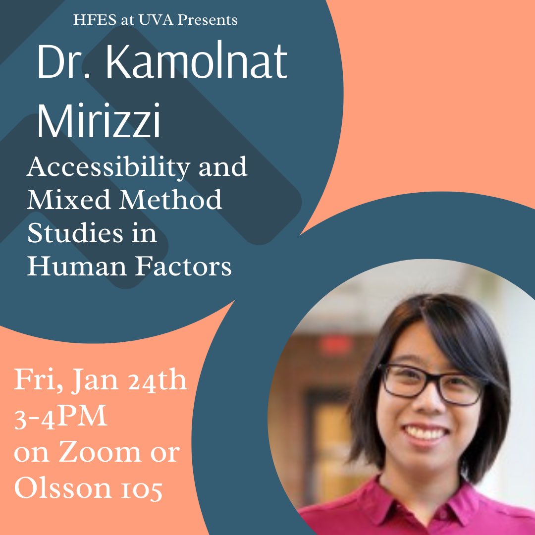 Checkout the presentation by UM alumni at UVA on January 24th!

Credit: <a href="/HFESUVA1/">HFES at UVA</a>