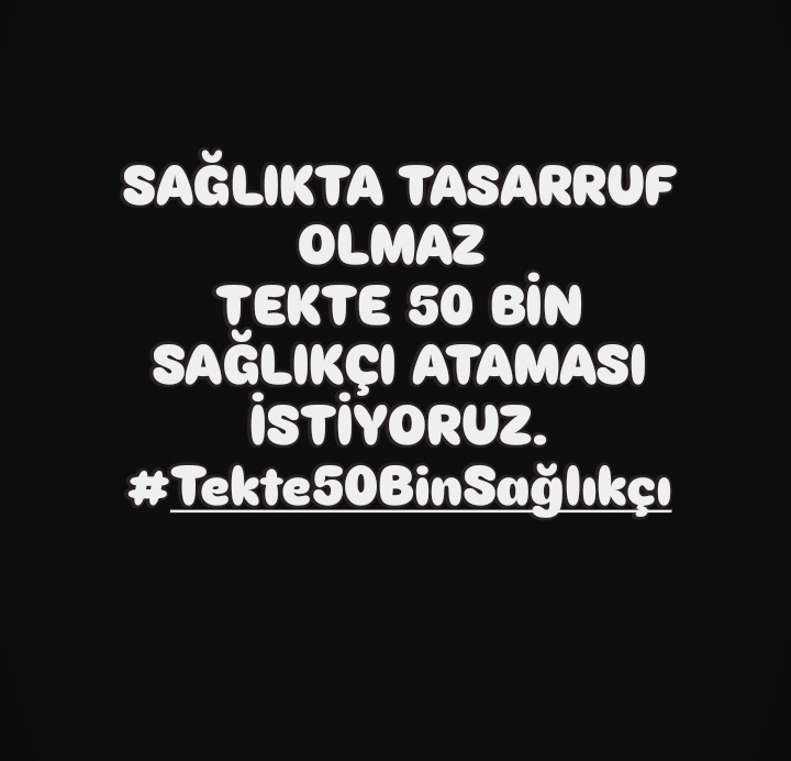 Atanmak istiyoruz <a href="/drmemisoglu/">Prof. Dr. Kemal Memişoğlu</a> <a href="/memetsimsek/">Mehmet Simsek</a> #Tekte50BinSağlıkçı