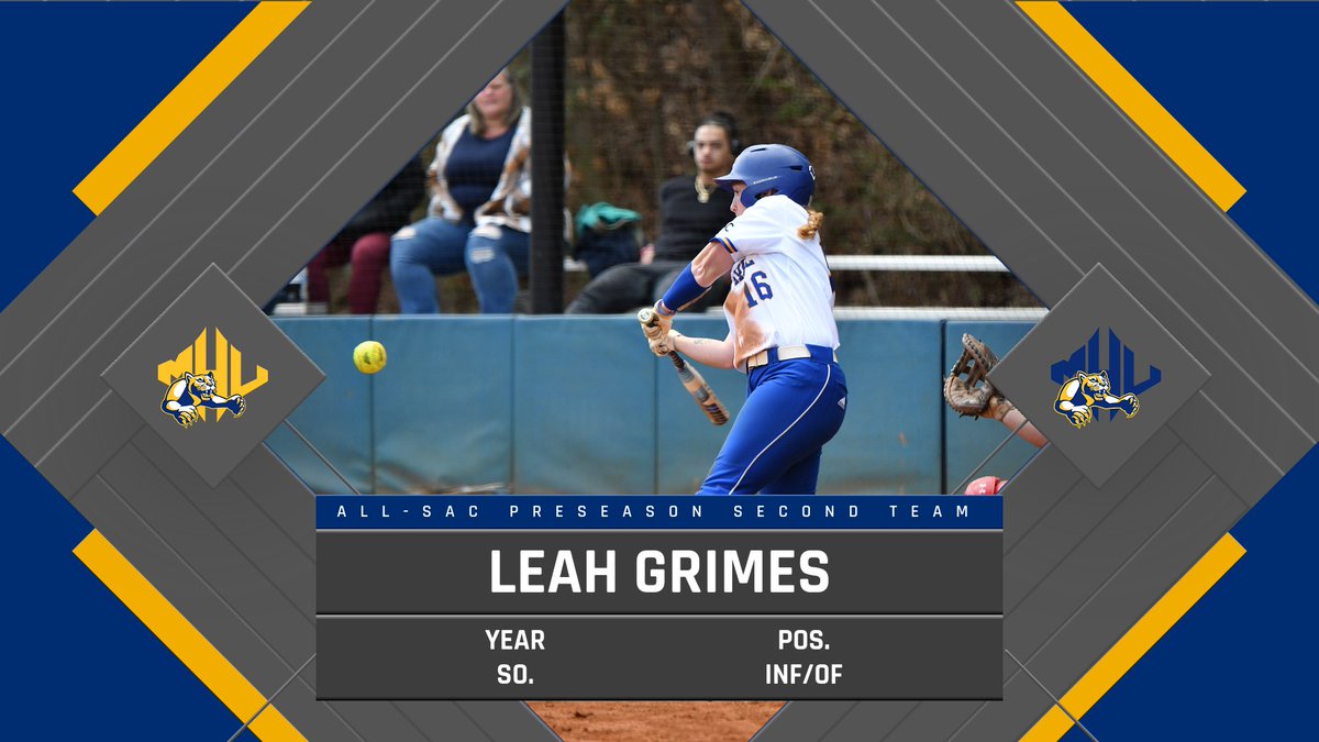 mhulions's tweet photo. Sophomore Leah Grimes was named to the Preseason All-SAC Second Team, as announced Wednesday morning by the league! #MHUSB #MHULions #RollHill https://t.co/ookTmoQNa6
