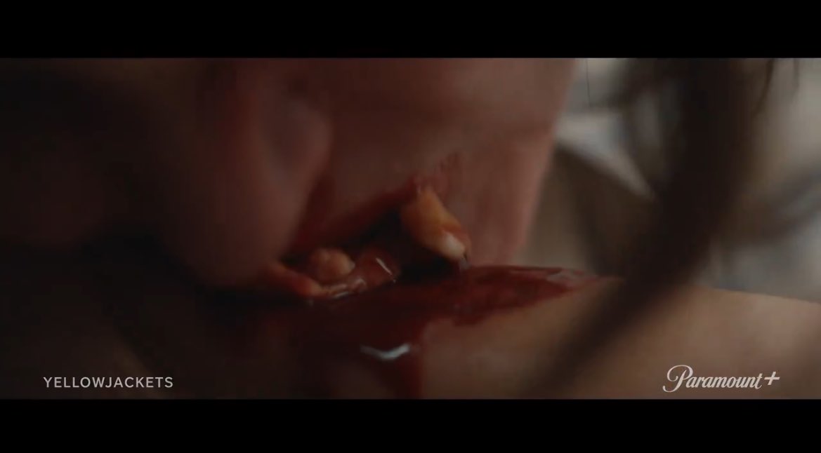 not them eating someone alive and raw