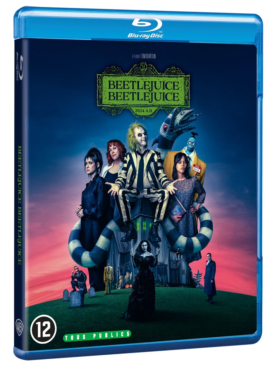 #Concours
3 blu-ray de #BeetlejuiceBeetlejuice à gagner !
> RT+Follow pour tenter ta chance jusqu'au 27 janvier à 20h.
> Tirage au sort le 28 janvier.