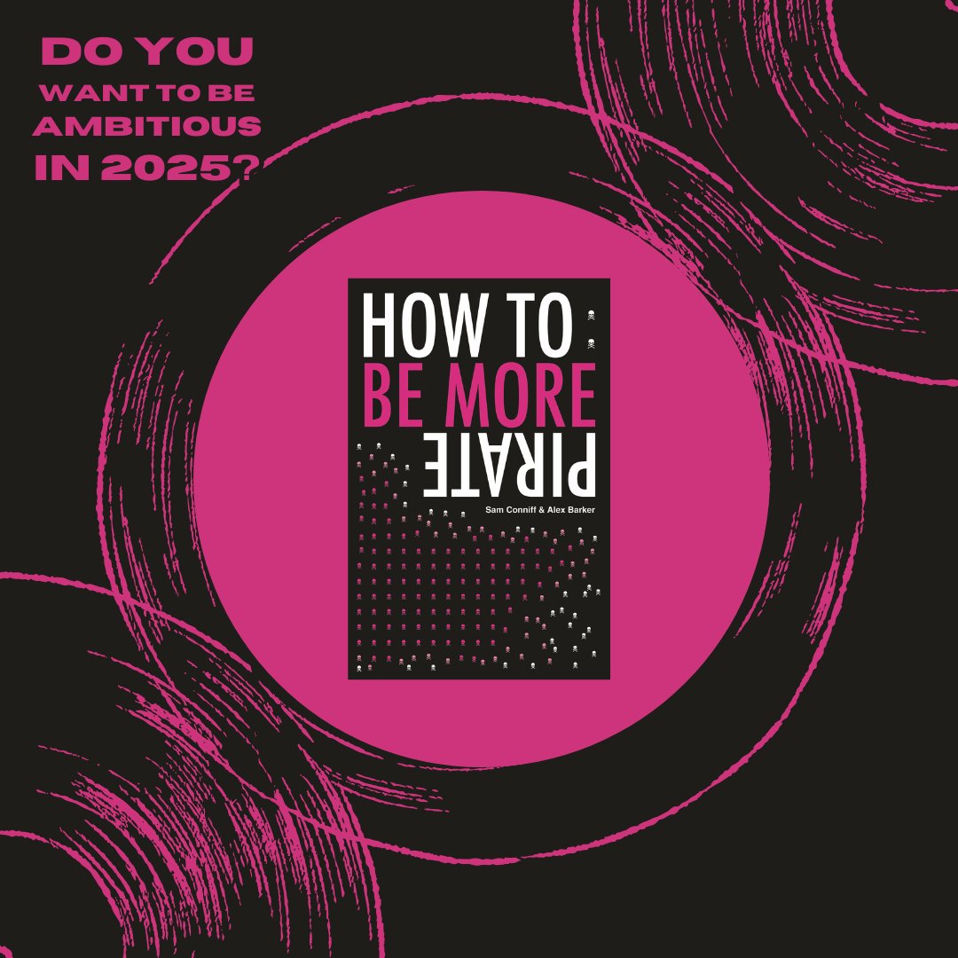 Do you want to be ambitious in 2025?

How To Be More Pirate is packed with relatable examples and practical, applicable tactics to overcome personal limitations, upend the status quo in your line of work, or find some co-conspirators.

ownit.london/shop/

#OWNITPublishing