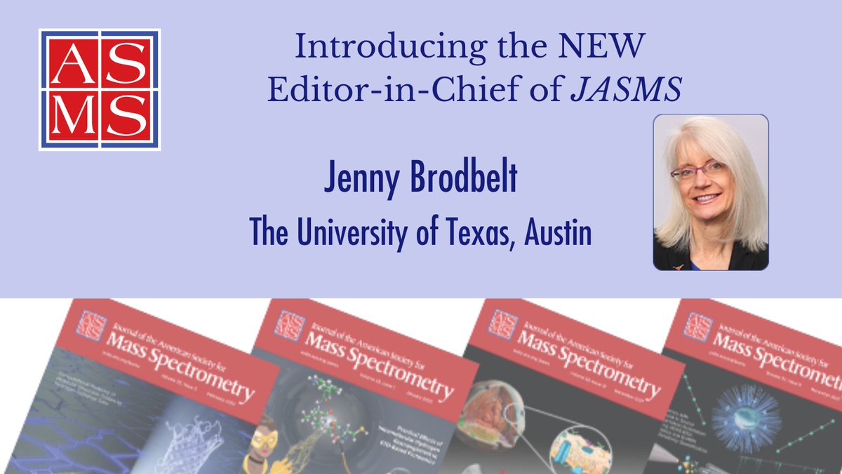 Am Soc for Mass Spec (@asmsnews) on Twitter photo Introducing the new Editor-in-Chief of <a href="/J_ASMS/">J. of the American Society for Mass Spectrometry</a>, Jenny Brodbelt!
A longtime member and Past President of <a href="/asmsnews/">Am Soc for Mass Spec</a>, and Associate Editor of JASMS since 2006, she will begin her term as JASMS Editor-in-Chief on Feb. 1.
Learn more: asms.org/publications/j⦠Introducing the new Editor-in-Chief of <a href="/J_ASMS/">J. of the American Society for Mass Spectrometry</a>, Jenny Brodbelt!
A longtime member and Past President of <a href="/asmsnews/">Am Soc for Mass Spec</a>, and Associate Editor of JASMS since 2006, she will begin her term as JASMS Editor-in-Chief on Feb. 1.
Learn more: asms.org/publications/jā¦