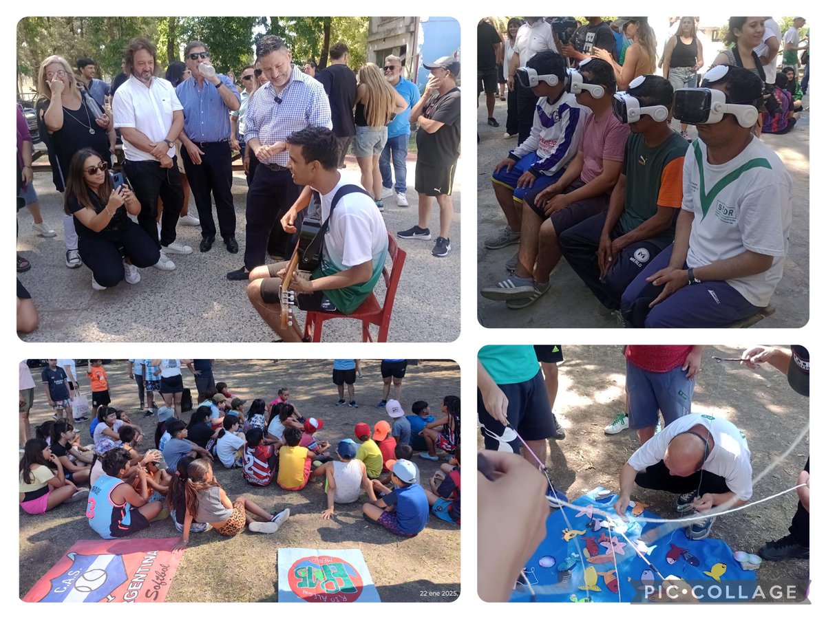 Leot14's tweet photo. En #Merlo junto a @AlbertoSileoni, @gustavomenendez y demás autoridades, visitamos Escuelas Abiertas en Verano🌞🏊🏽‍♀️del Predio 📍ASIMRA.
➡️El trabajo mancomunado entre Municipio y PBA💙 fortalece las propuestas en territorio.
➡️Estado Presente Siempre❤️
@Kicillofok @pablourquizaok https://t.co/XqLGiqcIdF