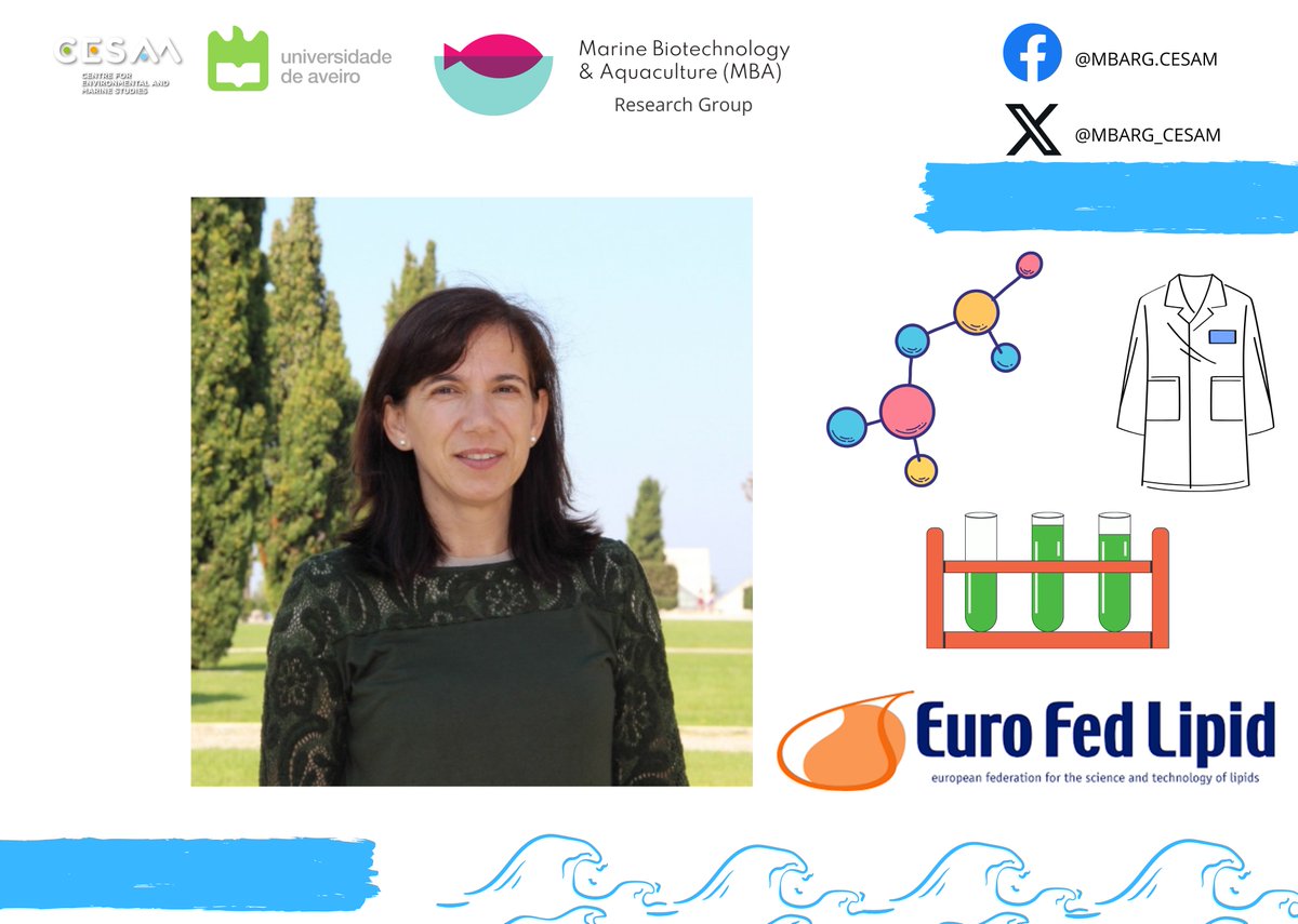 #mbargnews
Rosário Domingues 👩‍🔬, has been appointed as Division Chair of #Lipidomics in #EuroFedLipid (EFL). EFL is an European federation dedicated to advancing knowledge and innovation in the fields of #lipids, #fats, and #oils.
eurofedlipid.org
#Cesam_univ
@CESAM_Univ