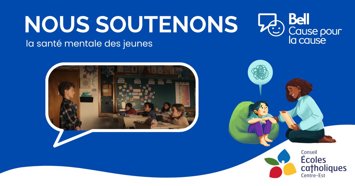 Cette année, la Journée #BellCause pour la cause met en lumière la santé mentale chez les jeunes. Au <a href="/ecolecatholique/">CECCE</a> , le bien-être de nos élèves nous tient à cœur. Posons des gestes de compassion et participons à la conversation avec #BellCause. 💙 Chaque geste compte.