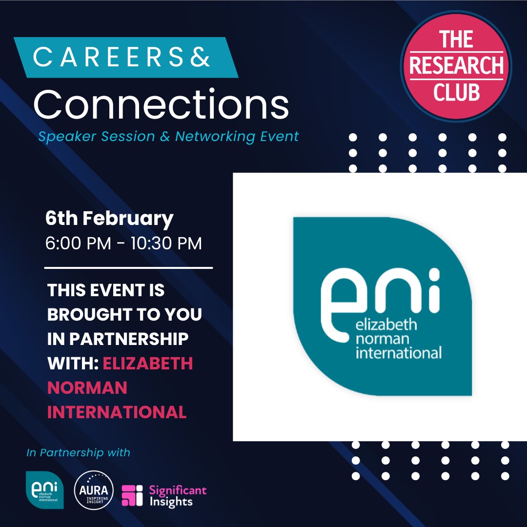 The Research Club (@theresearchclub) on Twitter photo Special thanks to our Gold Sponsor, Elizabeth Norman International, for their partnership. With 35+ years in Insight recruitment, #ENI connects businesses and professionals with ideal opportunities. Contact Letitia Oglesby: letitia@elizabethnorman.com #marketresearch #networking Special thanks to our Gold Sponsor, Elizabeth Norman International, for their partnership. With 35+ years in Insight recruitment, #ENI connects businesses and professionals with ideal opportunities. Contact Letitia Oglesby: letitia@elizabethnorman.com #marketresearch #networking