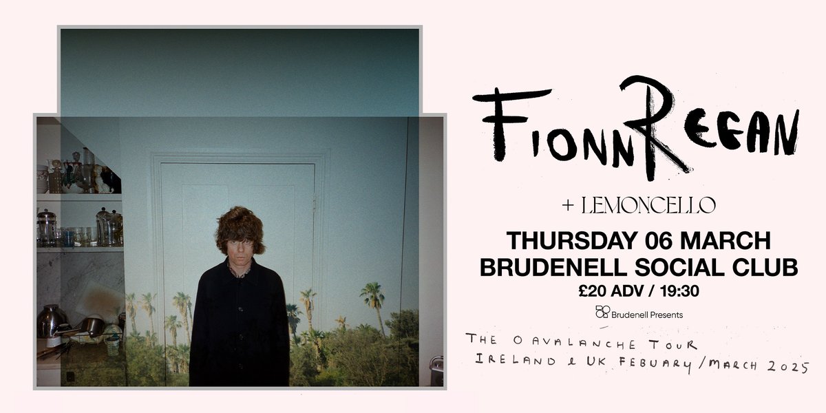 Nath Brudenell (@nath_brudenell) on Twitter photo Joining <a href="/fionnregan/">Fionn Regan</a> here this March will be Irish duo <a href="/LemoncelloIE/">Lemoncello</a> 🌿
50% of tickets have gone for this one now so don't hang about... 🏃🏻♂️
➡️ bit.ly/FionnRegan-Lds Joining <a href="/fionnregan/">Fionn Regan</a> here this March will be Irish duo <a href="/LemoncelloIE/">Lemoncello</a> 🌿
50% of tickets have gone for this one now so don't hang about... 🏃🏻♂️
➡️ bit.ly/FionnRegan-Lds