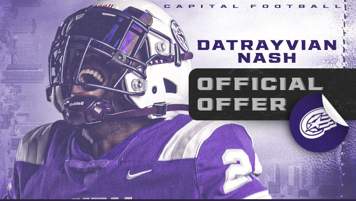 00GONESLIDE's tweet image. I&apos;m blessed &amp;amp; honored to receive an opportunity to play @CapitalU_FB 💜🤍Thank you Coach @CoachFoos @Coachcalexander‼️ #BOOTBABy💐
 @PrepRedzoneLA @jkleesportz #🐰@FbIberia @samspiegs @TheUCReport 🙏🏽🙏🏽
