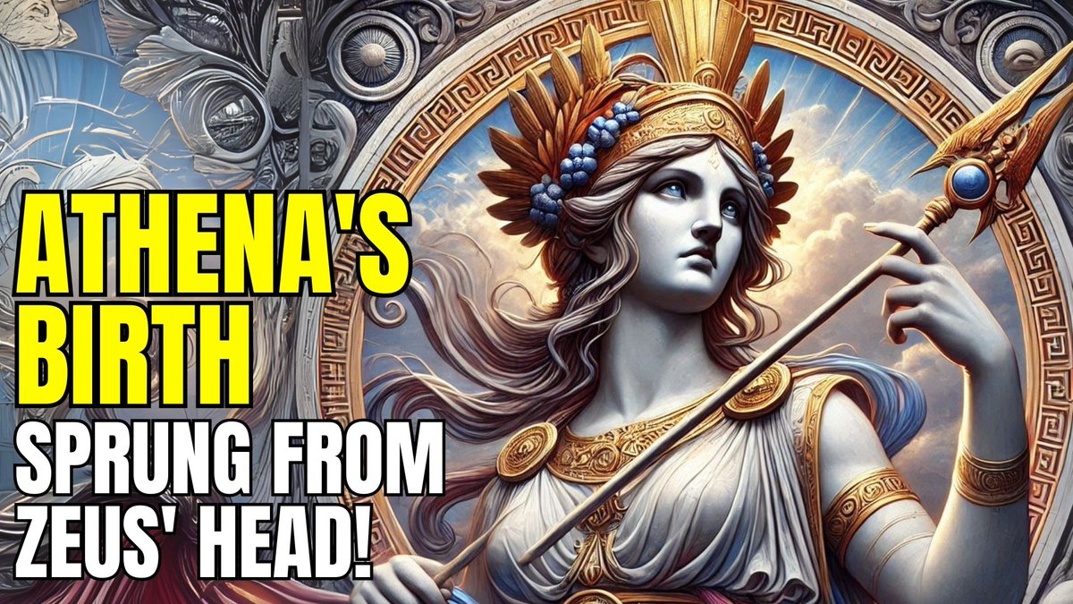 mythosview's tweet photo. ATHENA'S MIRACULOUS BIRTH: EMERGING FULLY FORMED FROM ZEUS' HEAD https://t.co/uZ7kygrzzD #Mythology #GreekMyths #Legends https://t.co/xgyi5xfFIz