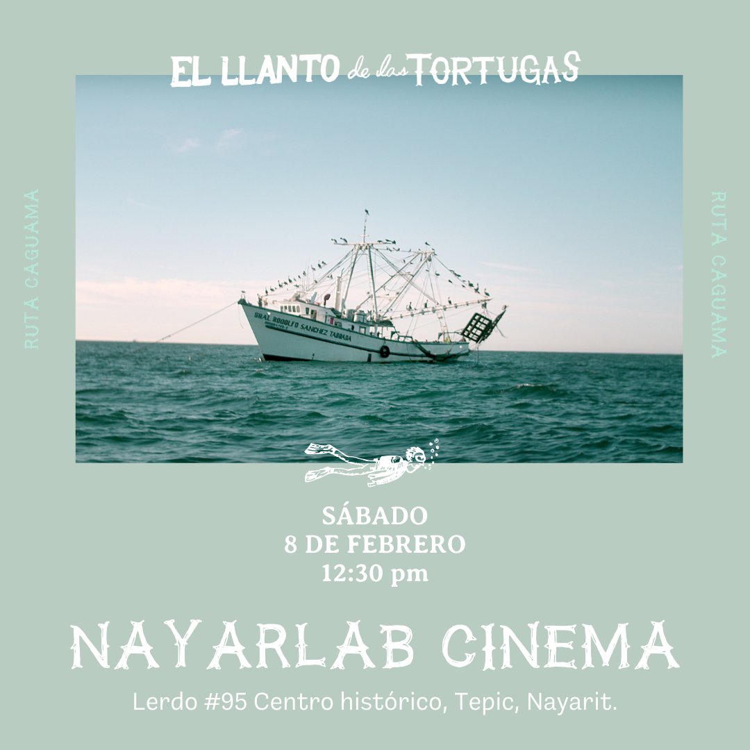 El llanto de las tortugas (@elllantodocu) on Twitter photo <a href="/DocsMX/">DocsMX</a> <a href="/ISCsonora/">ISC</a> <a href="/Chelawuera/">Ixchel Cisneros Soltero</a> <a href="/Est_Churubusco/">Estudios Churubusco Azteca</a> <a href="/imcine/">IMCINE</a> Seguimos por el Pacífico, a tierras de sierra y misterio, con mucha emoción de estar en estas tremendas salas de #Nayarit:
𝗗𝗲𝗹 𝗡𝗮𝘆𝗮𝗿
✶ VIE 31 ENE / 17:00h / Centro Cultural El Abuelo / <a href="/SemillerosCrea1/">Semilleros.Creativos.Nayarit</a>
𝗧𝗲𝗽𝗶𝗰
✺ SAB 08 FEB / 12:30 h / #NayarLabCinema <a href="/DocsMX/">DocsMX</a> <a href="/ISCsonora/">ISC</a> <a href="/Chelawuera/">Ixchel Cisneros Soltero</a> <a href="/Est_Churubusco/">Estudios Churubusco Azteca</a> <a href="/imcine/">IMCINE</a> Seguimos por el Pacífico, a tierras de sierra y misterio, con mucha emoción de estar en estas tremendas salas de #Nayarit:
𝗗𝗲𝗹 𝗡𝗮𝘆𝗮𝗿
✶ VIE 31 ENE / 17:00h / Centro Cultural El Abuelo / <a href="/SemillerosCrea1/">Semilleros.Creativos.Nayarit</a>
𝗧𝗲𝗽𝗶𝗰
✺ SAB 08 FEB / 12:30 h / #NayarLabCinema