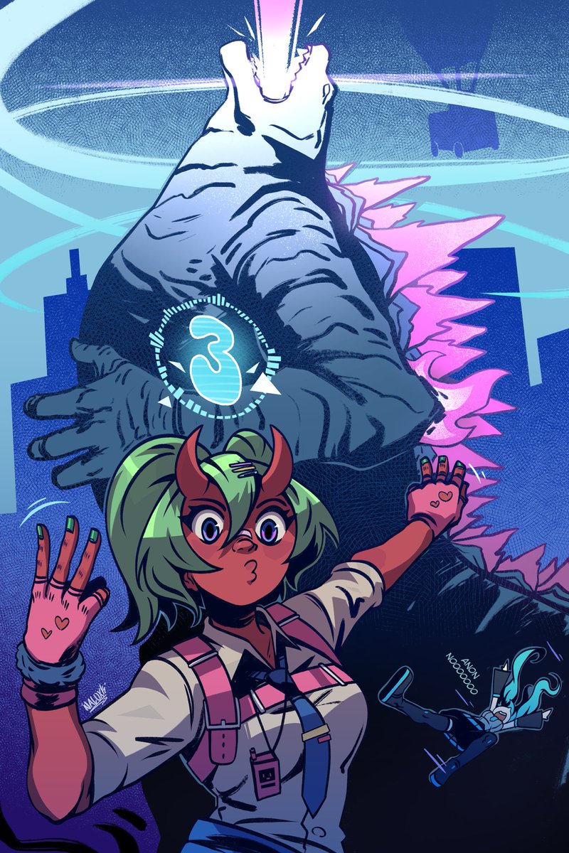 Nemia and Godzilla in the Fortnite lobbies