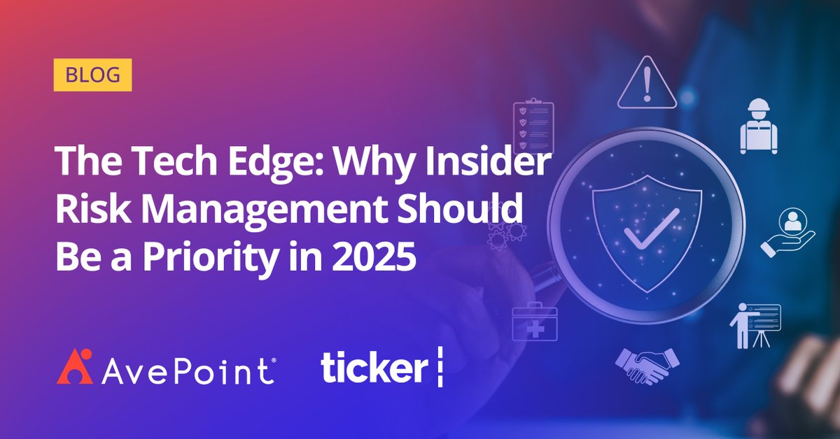 Why insider risk management is crucial for 2025? Catch the latest recap of the Tech Edge with Alyssa Blackburn featuring CEO of NexNovus Consulting and Microsoft MVP Joanne Klein! Why insider risk management is crucial for 2025. Read now to learn more: avpt.co/4azxLRO